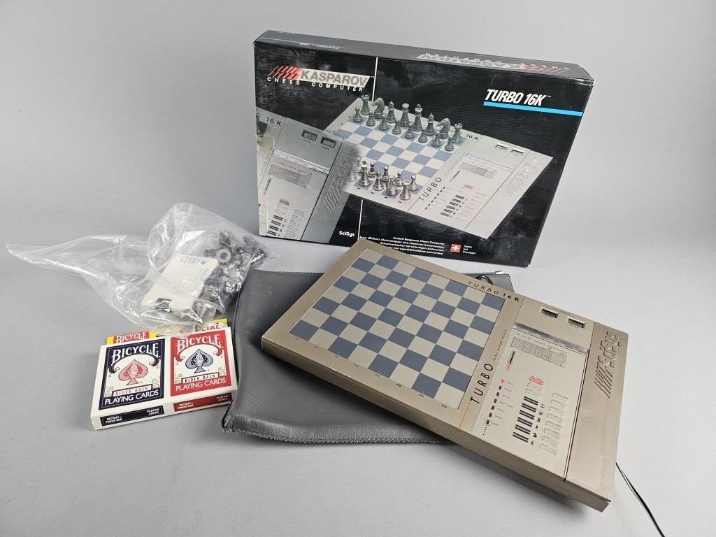 Vintage SciSys Kasparov Chess Computer & More!