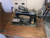 Sewing Machine & Cabinet + Accessories