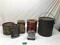 Lot of Vintage Tin Cans