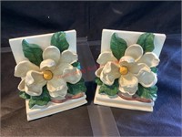 Vintage Magnolia Bookends