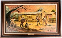 Art Lotan Lotan Western Cowboy Painting Rustlers