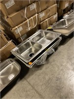 33" x 22" Dble Bowl SS Kitchen Sink 3 for one $
