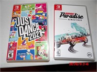 2 NINTENDO SWITCH GAMES AS IS NO GURANTEE