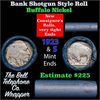 Buffalo Nickel Shotgun Roll in Old Bank Style 'Bel