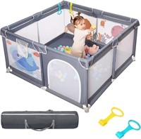 dearlomum Baby Playpen, 50"x50" Baby Playard,