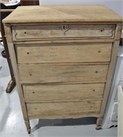 Antique 5 Drawer Dresser (Partially Restored)