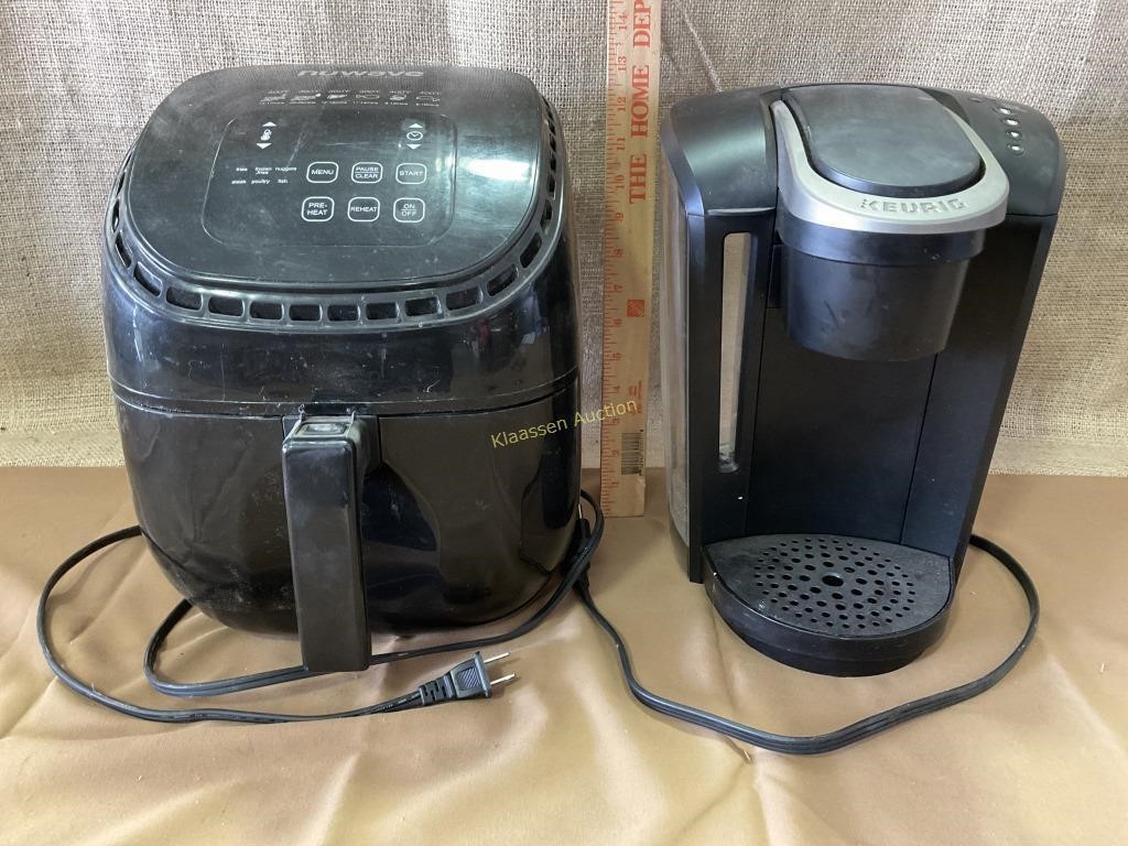 Nuwave air fryer- tested, Keurig coffeemaker-