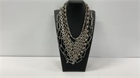 Silver toned necklaces