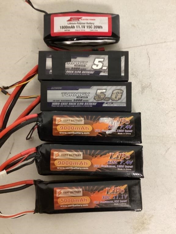 Box of batteries and cords