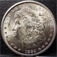 1884-CC Carson City Morgan Silver Dollar Coin