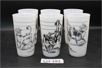 (6) Vintage Cow Cups