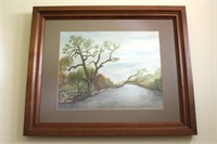 River Scene by Rebecca C. Willis, Clore Frame