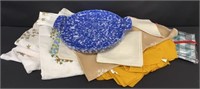 Misc Kitchen Linens and Platter