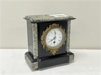 Marble & Onyx French Mantle Clock