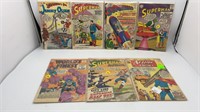 (7) 10 cent Superman comic books