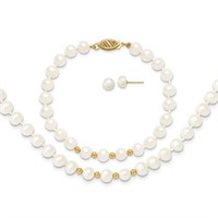 14 Kt- Fresh Water Cultured Pearl Set