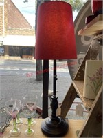 Red Shade Lamp