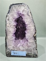 LARGE CATHEDRAL AMETHYST CRYSTAL GEODE 12" TALL