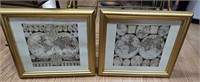 Lot of 2 Framed Replicated Vintage Maps