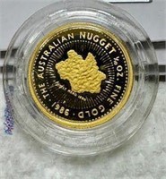 1986 1/10th oz. "The Australian Gold Nugget" COIN
