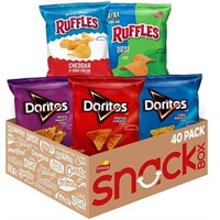 40Pcs Frito-Lay Ruffles and Doritos Bold Variety
