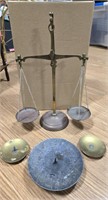 Brass/Metal Candle Holders & Scales Of Justice