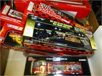 2 Boxes with 10 total Nascar items