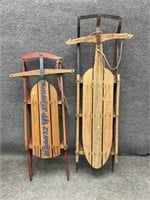 Two Snow Sleds