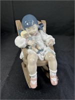 Lladro "Little Girl in Rocker" Figurine