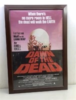 * Dawn of the Dead movie poster  Framed plastic