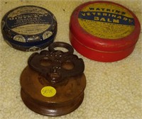 Vintage Pulley, Medicated Ointment, Balm, etc