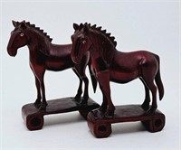 Carved Wooden Horses