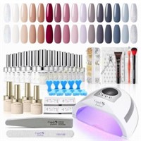 Gel Nail Kit  16 Colors  132W UV Lamp