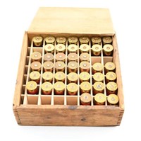Wooden finger jointed Ammo crate with approx.