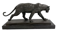 BRONZE PANTHER SGND H. MOORE, EUROPEAN FOUNDRY