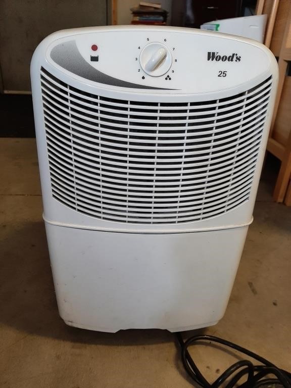 Wood's 25 Dehumidifier on Wheels