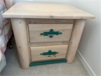 Southwest Style Nightstand, Not Signed