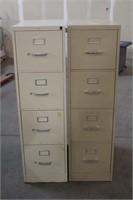 (2) File Cabinets, Approx 15"x25"x52"