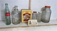Vintage Advertising Calendar/ Thermometer, Jars,