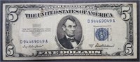 1953 Series A $5 Dollar Silver Certificate - WOW!