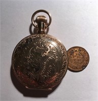 #6 Trenton Watch Co. 6 size Pocket Watch