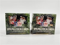 2) 1991 PRO SET PGA TOUR CARDS SEALED BOX