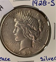 1928-S PEACE DOLLAR