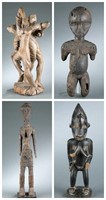 4 West African figures. 20th century.