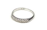 Platinum Diamond Wedding Ring (sz 6.75)