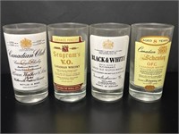 4 Canadian Glass Including Canadian Club, Black $