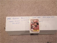 1981 Fleer baseball near set