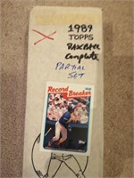 1989 Topps partial baseball set