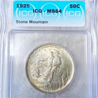 1925 Stone Mountain Half Dollar ICG - MS64