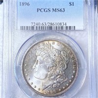 1896 Morgan Silver Dollar PCGS - MS63